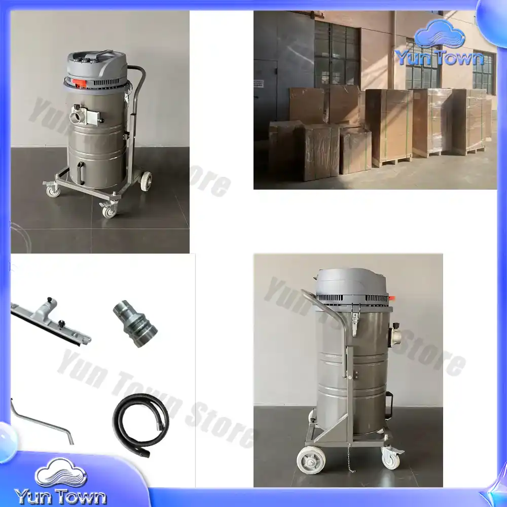 Wet Dry Vacuum 60L - Industrial 220V Single-Phase Vacuum Cleaner with