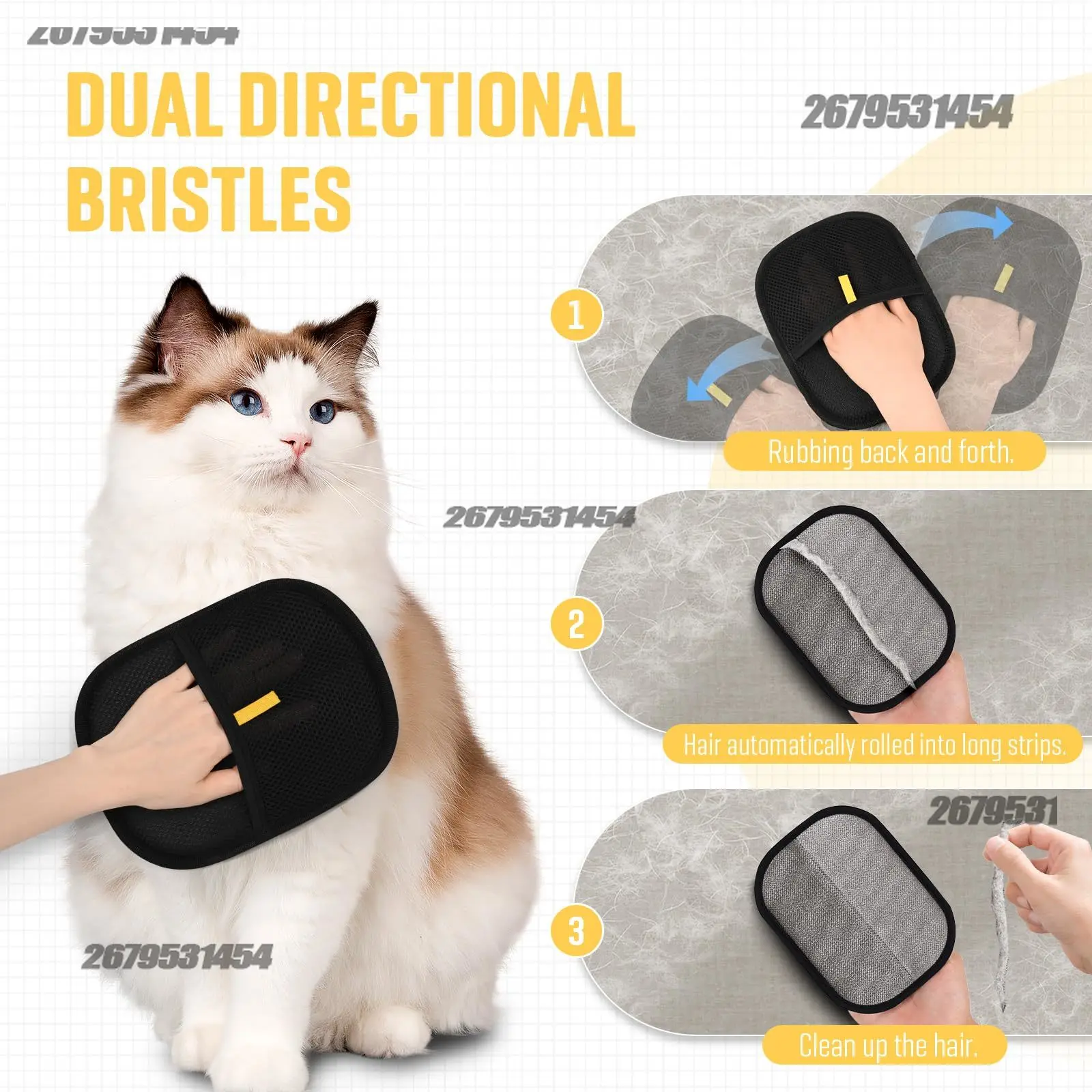 1/2PCS Pet Hair Remover Glove  - Carpet Extractor Machine recension och pris