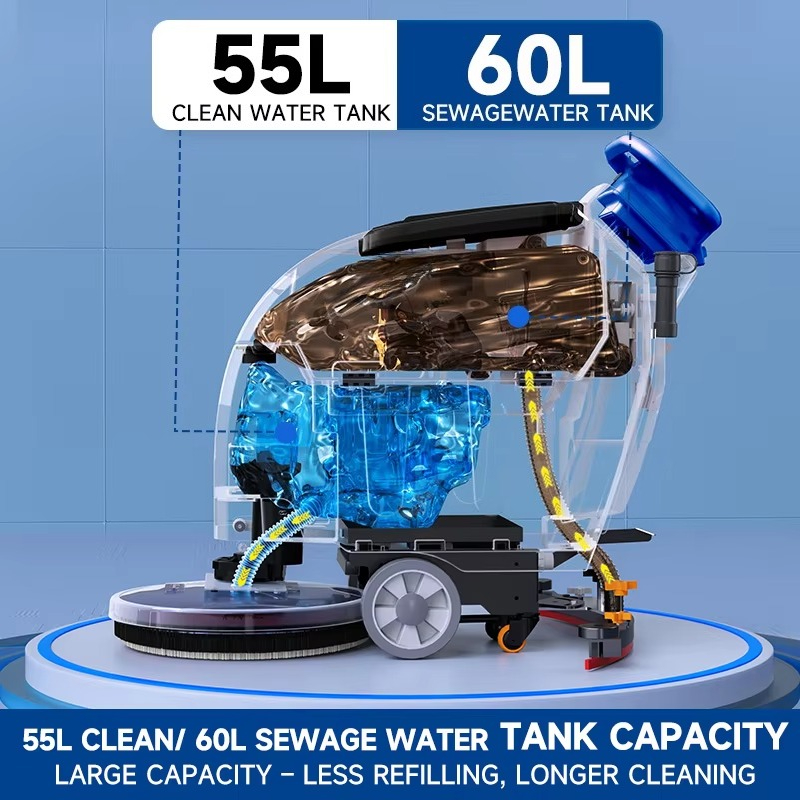New Walk-Behind Industrial Flo - Floor Scrubber Machine Walk Behind recension och pris