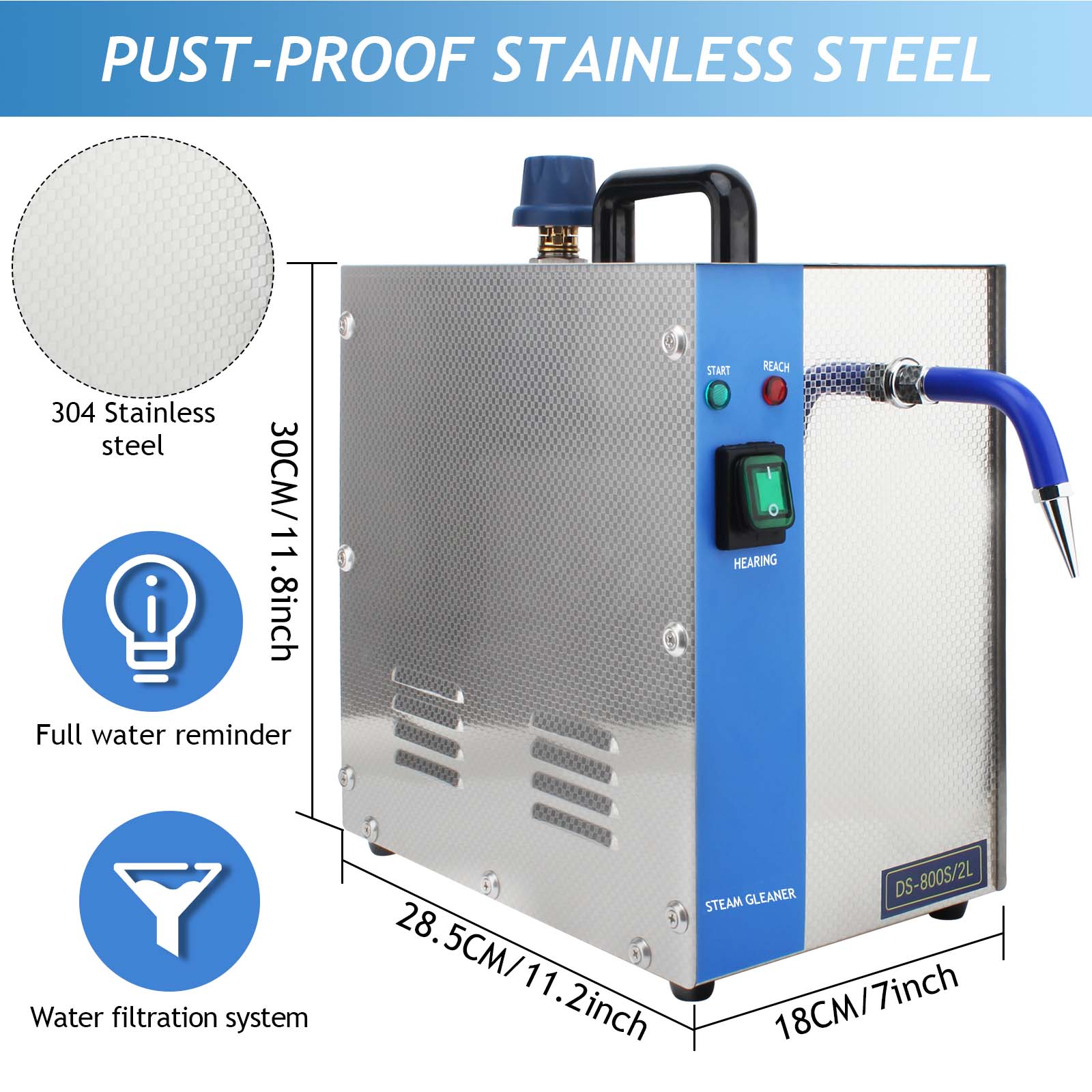 1300W Jewelry Steam Cleaner –  - Escalator Cleaning Machine recension och pris