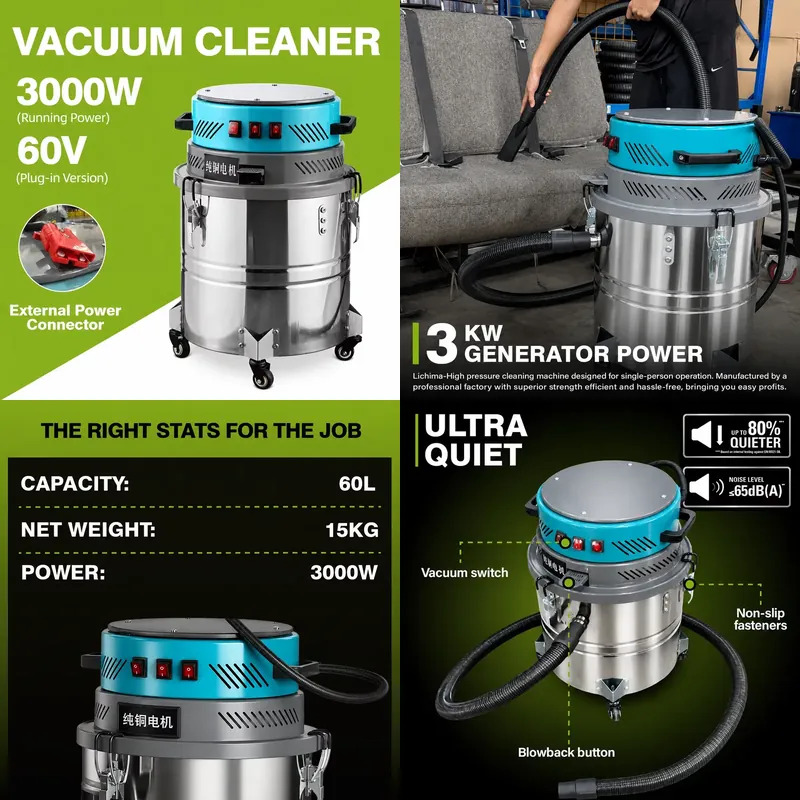 Low Noise Wet Dry Vacuum Clean - Wet Dry Vacuum 60L recension och pris