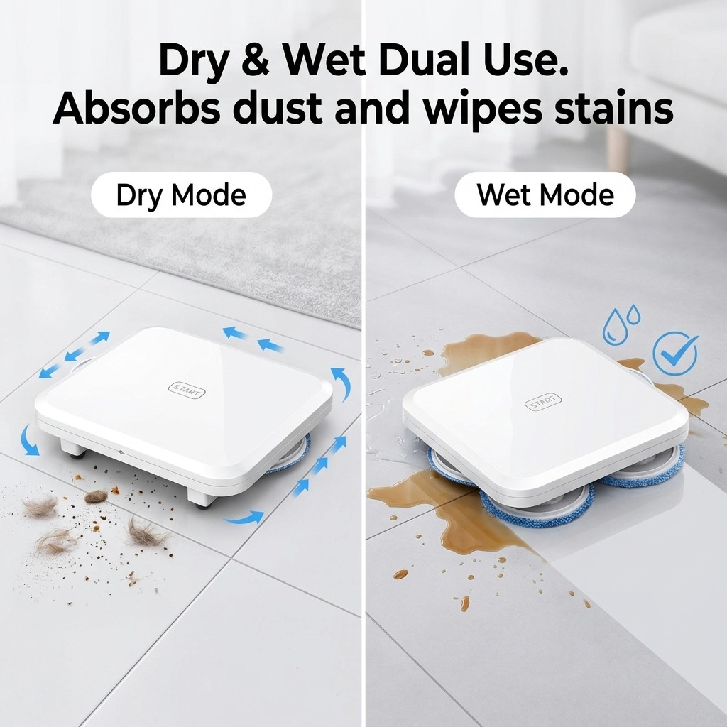 Robot Mop Cleaner, Automatic D - Floor Sweeper Machine Manual recension och pris