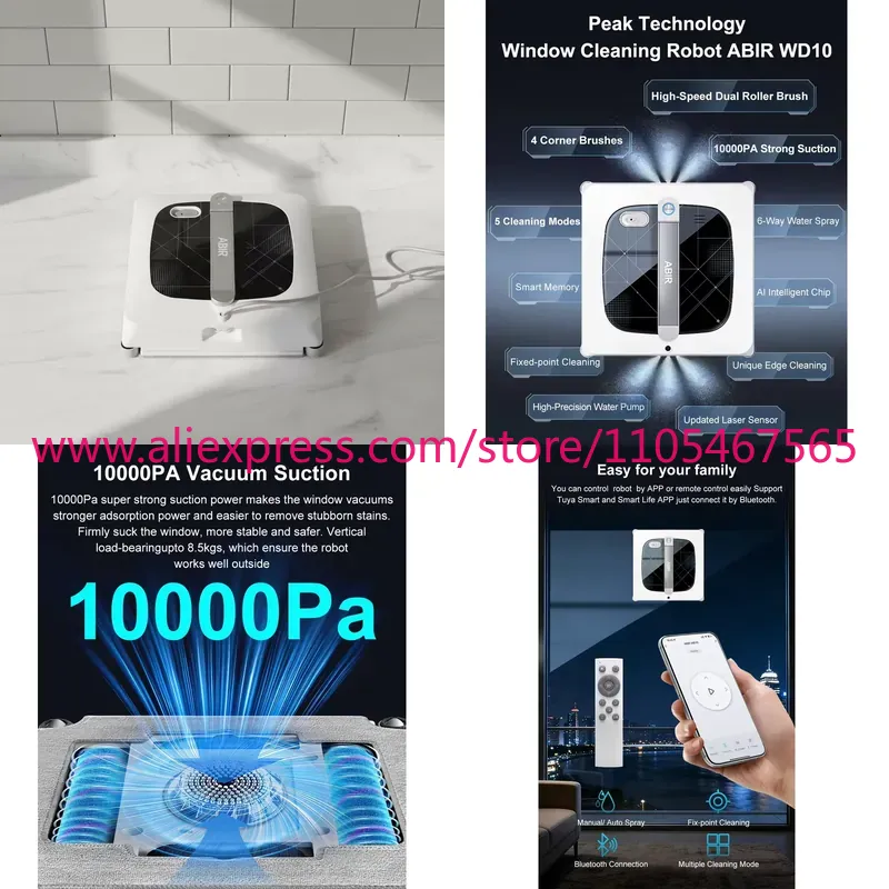 1pcs Electric Window Cleaning  - Window Cleaning Robot Automatic recension och pris