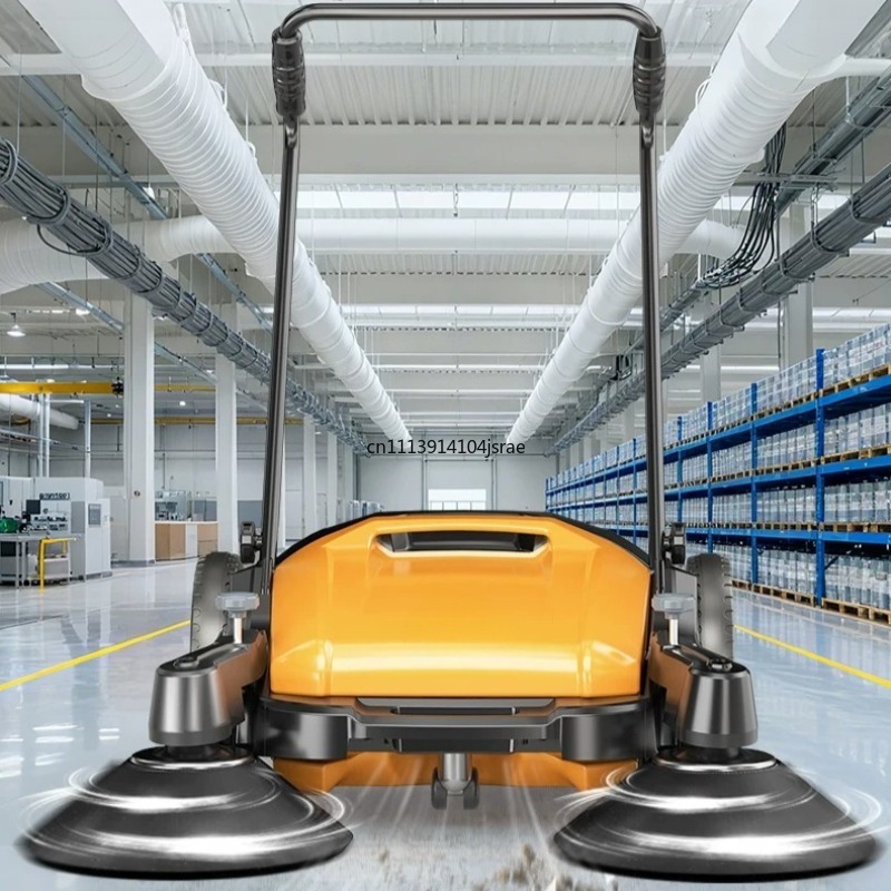 Manual Push Walk‑Behind Indust - Floor Sweeper Machine Manual recension och pris