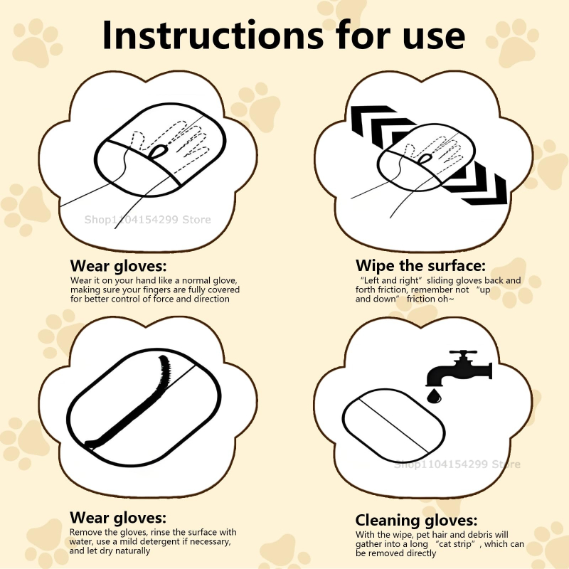 Pet Hair Removal Glove Cat & D - Carpet Extractor Machine recension och pris