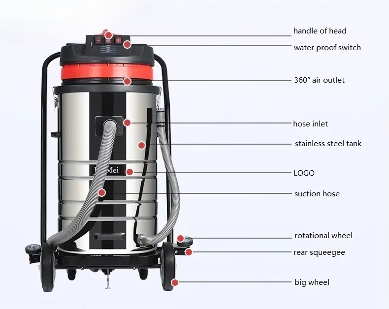 BF585-T 3000W 80L Industrial W - Industrial Vacuum Cleaner 3000W recension och pris