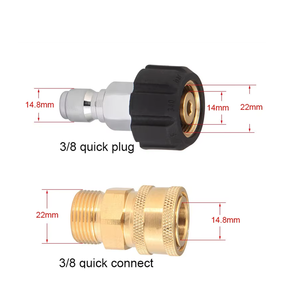 Brass M22 Female Swivel Quick  - Pressure Washer 3000Psi recension och pris