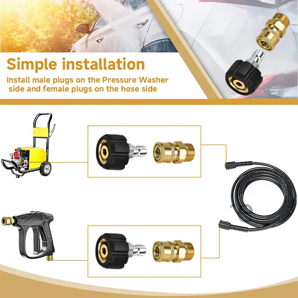 Brass M22 Female Swivel Quick  - Pressure Washer 3000Psi recension och pris