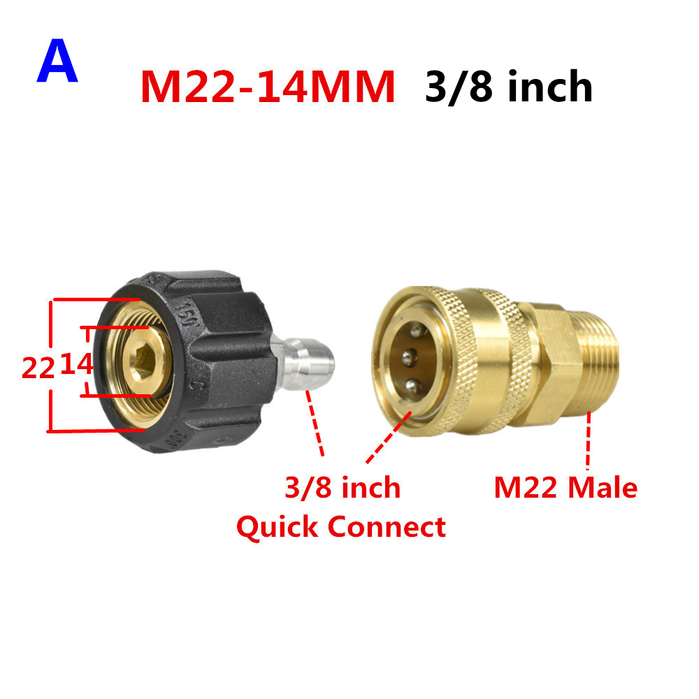Brass M22 Female Swivel Quick  - Pressure Washer 3000Psi recension och pris